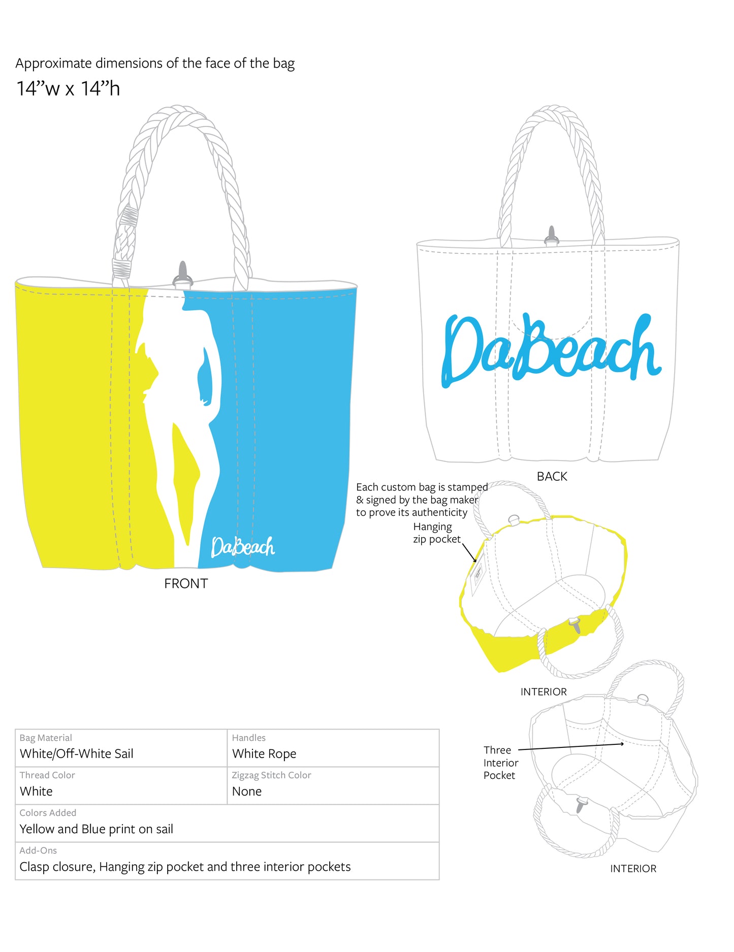 DaBeach Bag Luxury Tote